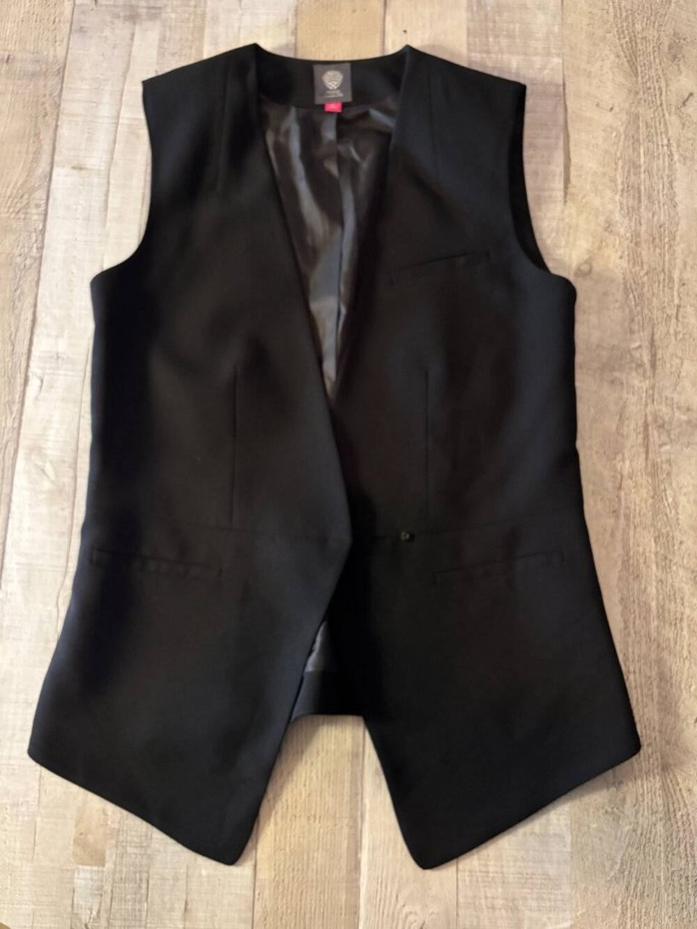 Vince Camuto Women's Black Longline Sleeveless Vest – Size 0